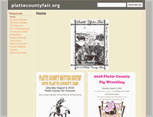 Tablet Screenshot of plattecountyfair.org